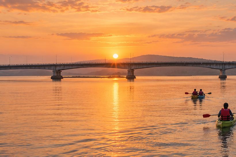Sunset at the bridge